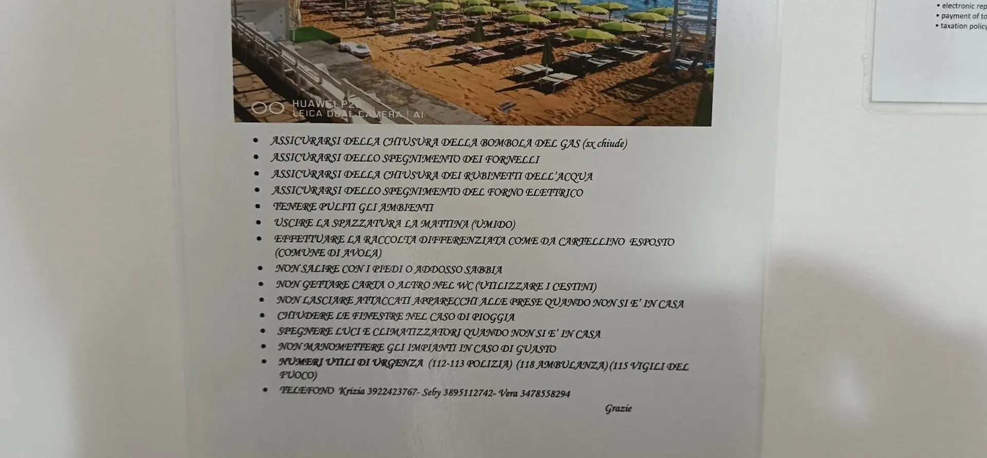 Appartement Krizia Mare à Avola